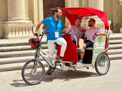 Bari: Old Town Guided Eco-Friendly Rickshaw Tour - Velo Service meeting point and the start of your loop