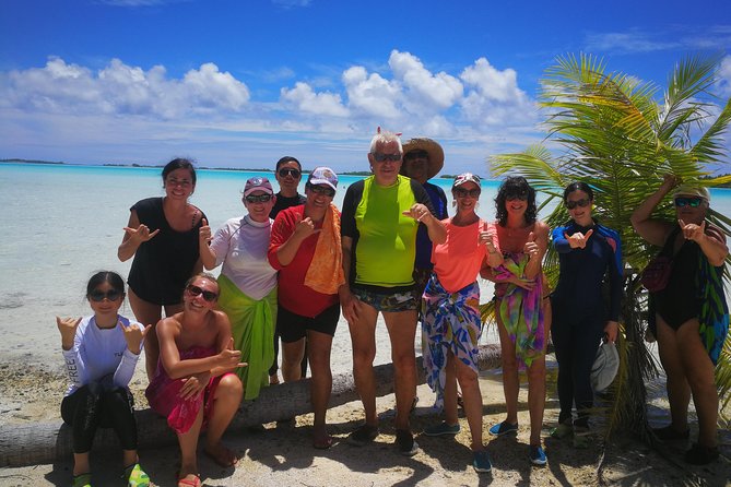 BLUE LAGOON | Eco-tour | Snorkeling Avatoru | Secret Green Lagoon - Aperitif and lunch on a private motu: why food here is a highlight