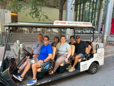 Charlotte: Historical City Tour on Eco-Friendly Cart - Meeting point at Bank of America Center: how to find the cart quickly