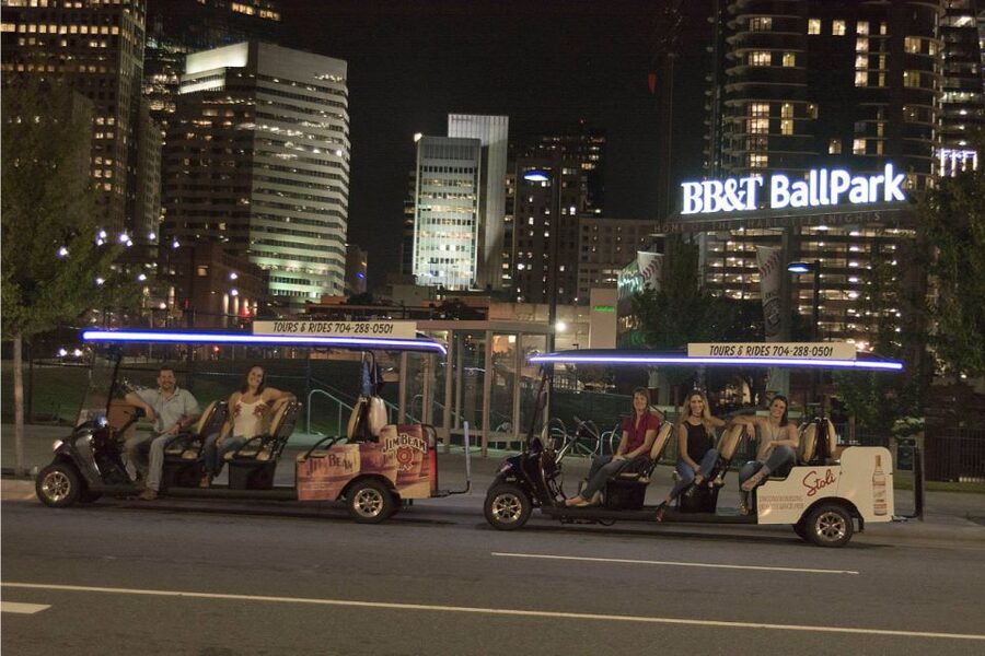 Charlotte: Historical City Tour on Eco-Friendly Cart - Eco-friendly cart comfort: seating, sound, and rain coverage