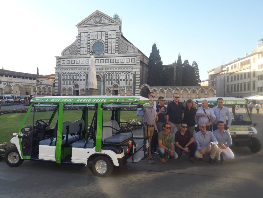 Florence: Eco-Friendly Golf Cart City Tour with Audio Guide - Ponte Vecchio and Ponte Santa Trinita: crossing the Arno the right way