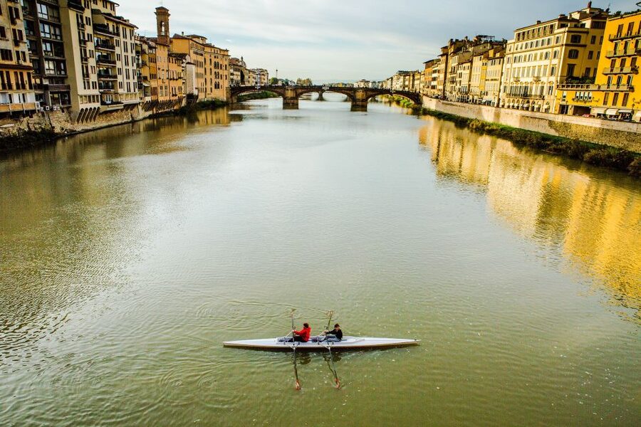 Florence: Eco-Friendly Panoramic Tour in Electric Golf Cart - Arno glide and the climb to Michelangelo Square: the skyline reward