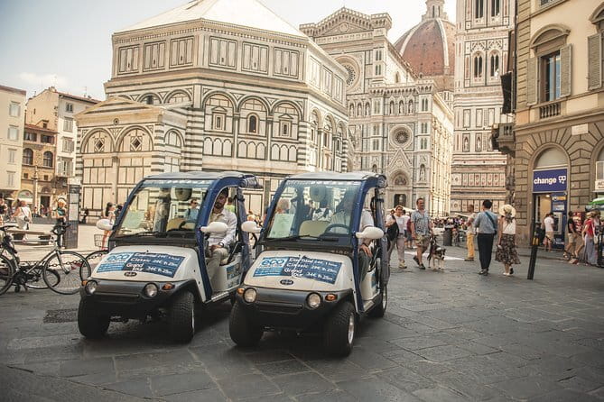 Florence Eco Tour by Electric Golf Cart - Starting where Florence really starts: Piazza di Madonna degli Aldobrandini