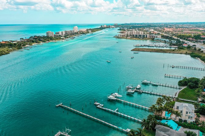 Guided Clear Kayak Eco-Tour of Jupiter - Paddling toward Jupiter Inlet Lighthouse: the best photo moment is on the water