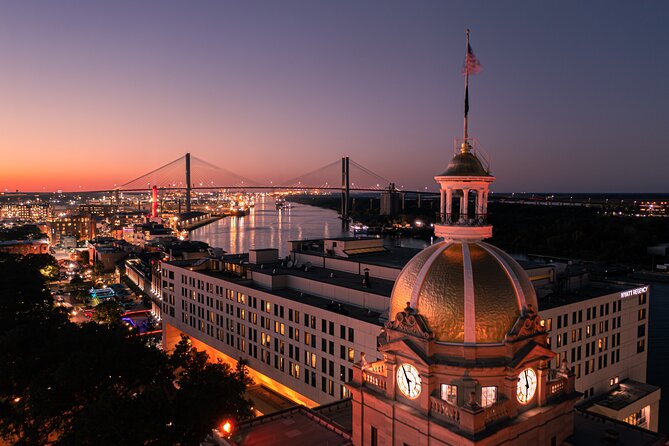 Sunset Dolphin Eco Tour - The Talmadge Memorial Bridge: the gateway feeling, with route variation