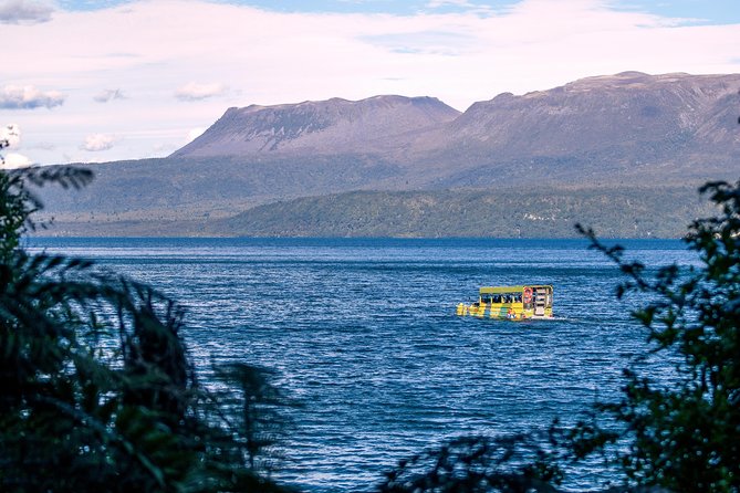 Tarawera and Rotorua Lakes Eco Tour by Boat with Guide - WWII duck boat vibes, Rotorua lake views